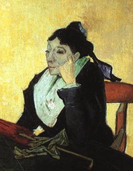 Vincent Van Gogh : L'Arlesienne, Madame Ginoux with Gloves and Umbrella